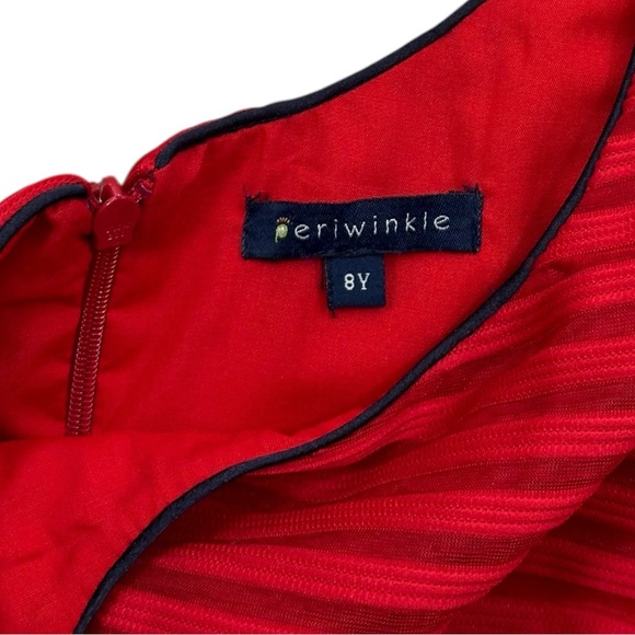 Periwinkle Girls Red Formal Dress 8y Holiday Xmas - Picture 3 of 8